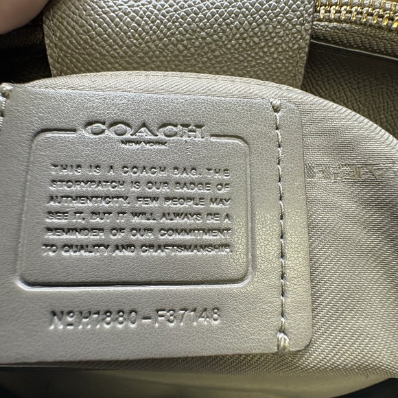 Coach Stanton Carryall, Grey Birch, Missing Shoulder Strap For Crossbody - Picture 8 of 14